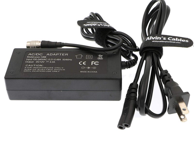 Alvin's Cables Sound Devices XL WPH3 AC Adapter for 702T Recorder 4 Pin Male Hirose to 12V 4A AC Power Adapter - Image 4